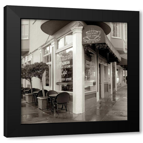 MarioÃ¢â‚¬â„¢s Cigar Store - 2 Black Modern Wood Framed Art Print with Double Matting by Blaustein, Alan
