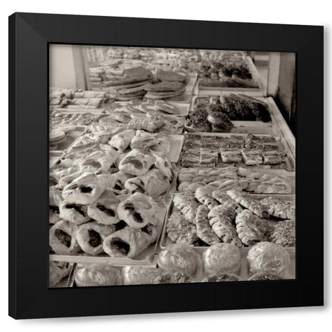 MaraÃ¢â‚¬â„¢s Caffe - 3 Black Modern Wood Framed Art Print by Blaustein, Alan