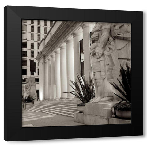 Stock Exchange - 3 Black Modern Wood Framed Art Print by Blaustein, Alan