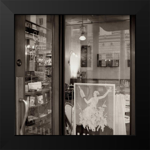 La Colombre Cafe - 2 Black Modern Wood Framed Art Print by Blaustein, Alan