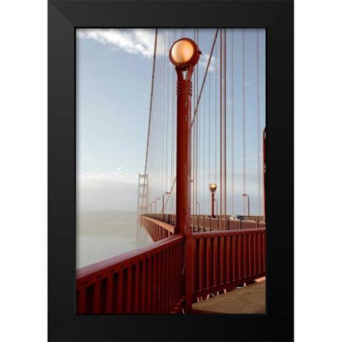Golden Gate Bridge - 44 Black Modern Wood Framed Art Print by Blaustein, Alan