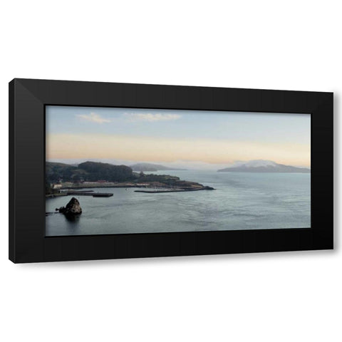 Bay Pano - 116 Black Modern Wood Framed Art Print by Blaustein, Alan