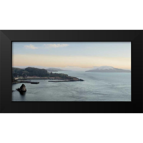 Bay Pano - 116 Black Modern Wood Framed Art Print by Blaustein, Alan
