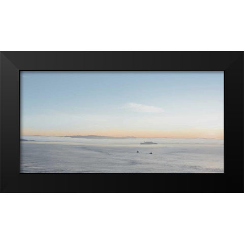Bay Pano - 117 Black Modern Wood Framed Art Print by Blaustein, Alan