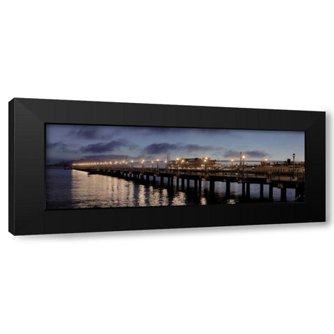 Broadway Pier Pano - 118 Black Modern Wood Framed Art Print by Blaustein, Alan