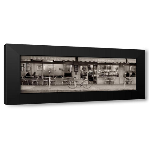 San Francisco Cafe Pano - 1 Black Modern Wood Framed Art Print by Blaustein, Alan