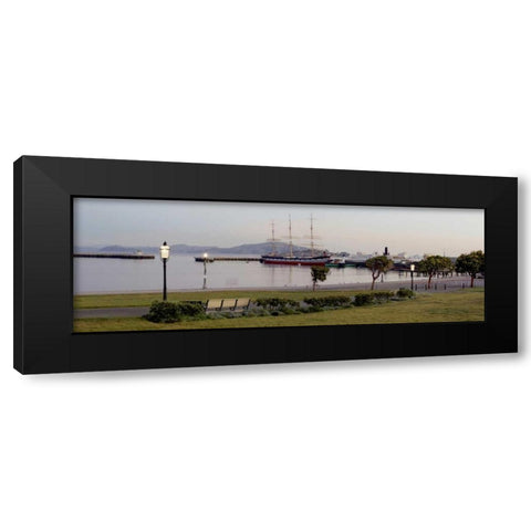 Aquatic Park Pano - 125 Black Modern Wood Framed Art Print with Double Matting by Blaustein, Alan