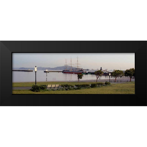 Aquatic Park Pano - 125 Black Modern Wood Framed Art Print by Blaustein, Alan