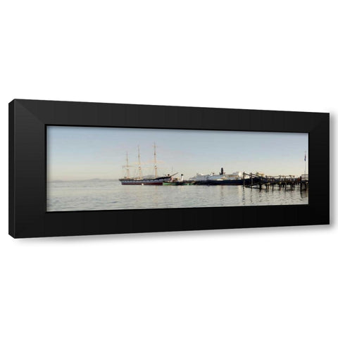 Bay Pano - 126 Black Modern Wood Framed Art Print by Blaustein, Alan