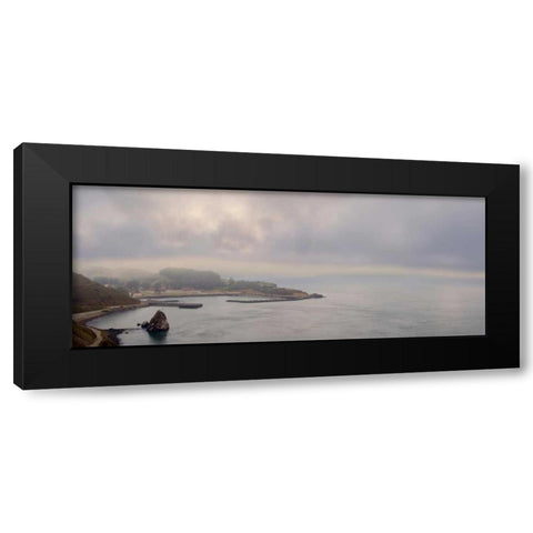 Golden Gate Bridge Pano - 130 Black Modern Wood Framed Art Print with Double Matting by Blaustein, Alan