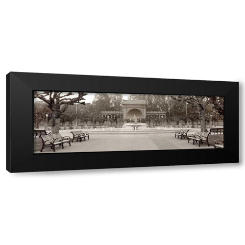Golden Gate Park Pano - 2 Black Modern Wood Framed Art Print with Double Matting by Blaustein, Alan