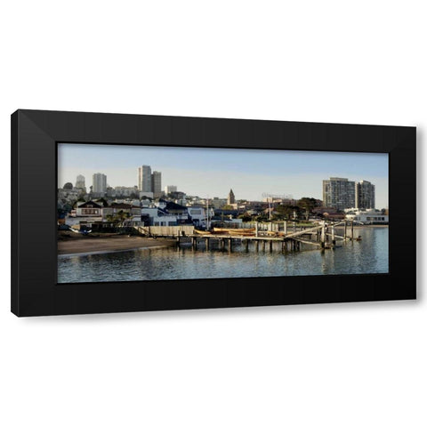 Aquatic Park Pano - 127 Black Modern Wood Framed Art Print with Double Matting by Blaustein, Alan