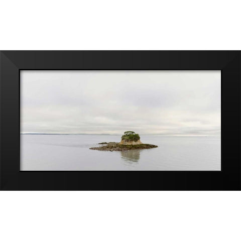 Bay Island Pano - 132 Black Modern Wood Framed Art Print by Blaustein, Alan