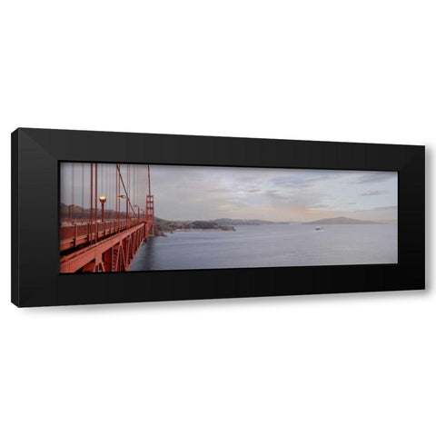 Golden Gate Bridge Pano - 122 Black Modern Wood Framed Art Print with Double Matting by Blaustein, Alan