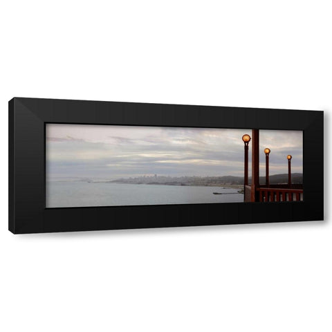 Golden Gate Bridge Pano - 123 Black Modern Wood Framed Art Print with Double Matting by Blaustein, Alan