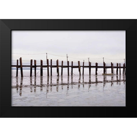 Antique Pier - 78 Black Modern Wood Framed Art Print by Blaustein, Alan