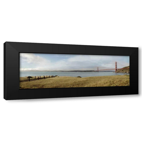 Golden Gate Bridge Pano - 104 Black Modern Wood Framed Art Print with Double Matting by Blaustein, Alan
