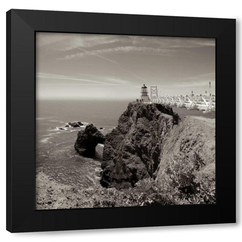 Point Bonita - 1 Black Modern Wood Framed Art Print by Blaustein, Alan