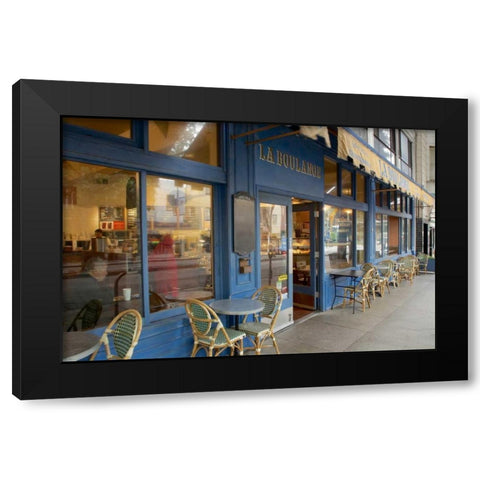 La Boulange - 138 Black Modern Wood Framed Art Print with Double Matting by Blaustein, Alan