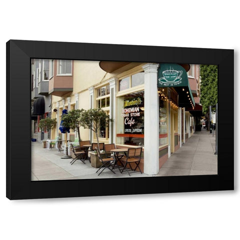 MarioÃ¢â‚¬â„¢s Cigar Store - 136 Black Modern Wood Framed Art Print by Blaustein, Alan