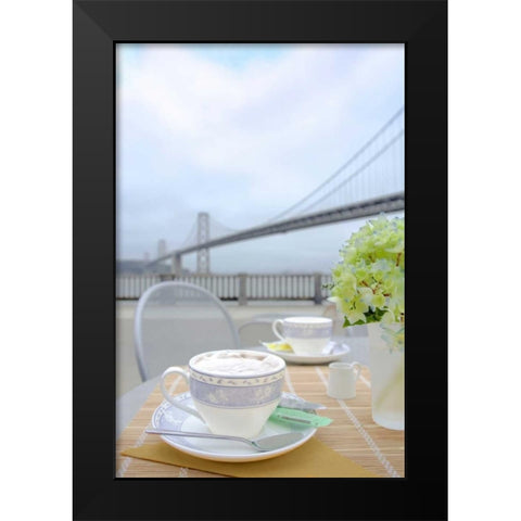 Dream Cafe Bay Bridge - 2 Black Modern Wood Framed Art Print by Blaustein, Alan