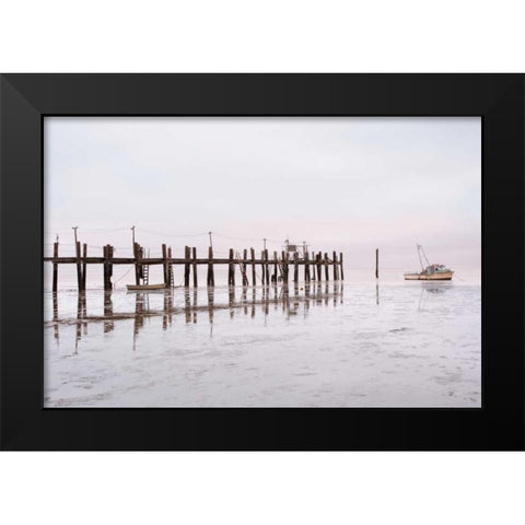 Antique Pier - 103 Black Modern Wood Framed Art Print by Blaustein, Alan