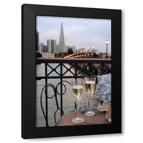 Dream Cafe Broadway Pier - 20 Black Modern Wood Framed Art Print by Blaustein, Alan