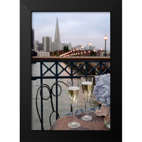 Dream Cafe Broadway Pier - 20 Black Modern Wood Framed Art Print by Blaustein, Alan