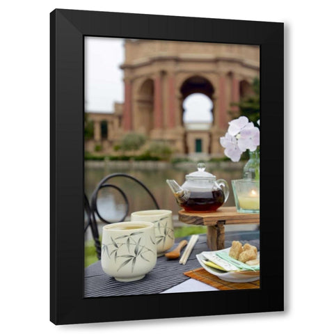 Dream Cafe Palace Of Fine Art - 28 Black Modern Wood Framed Art Print with Double Matting by Blaustein, Alan
