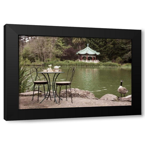 Dream Cafe Stow Lake - 47 Black Modern Wood Framed Art Print by Blaustein, Alan