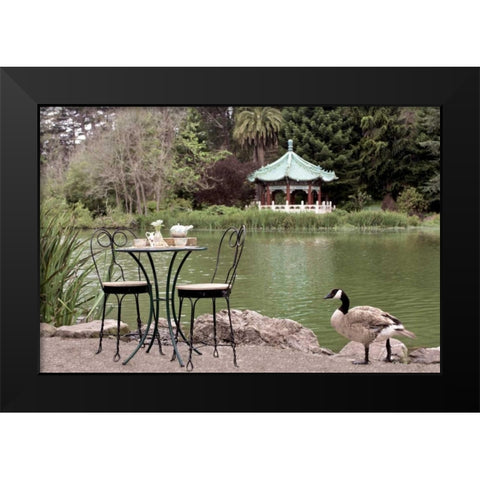 Dream Cafe Stow Lake - 48 Black Modern Wood Framed Art Print by Blaustein, Alan