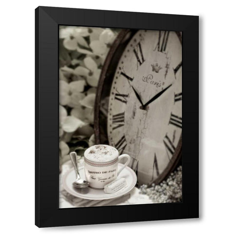 Dream Cafe Bistro De Paris - 41 Black Modern Wood Framed Art Print by Blaustein, Alan