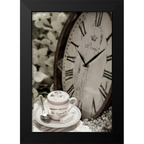 Dream Cafe Bistro De Paris - 41 Black Modern Wood Framed Art Print by Blaustein, Alan