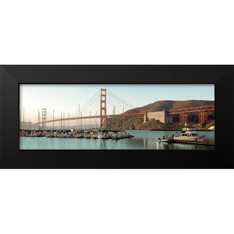 Golden Gate Bridge - 33 Black Modern Wood Framed Art Print by Blaustein, Alan