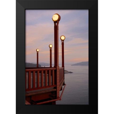 Golden Gate Bridge - 48 Black Modern Wood Framed Art Print by Blaustein, Alan