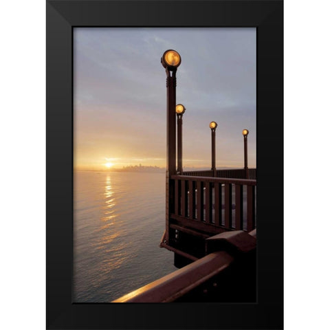 Golden Gate Bridge - 47 Black Modern Wood Framed Art Print by Blaustein, Alan