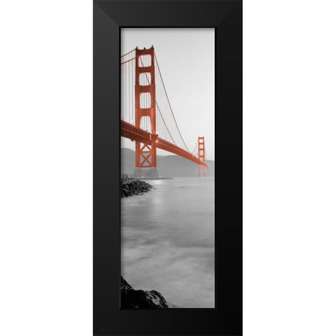 Golden Gate Bridge at Dawn (A) Black Modern Wood Framed Art Print by Blaustein, Alan