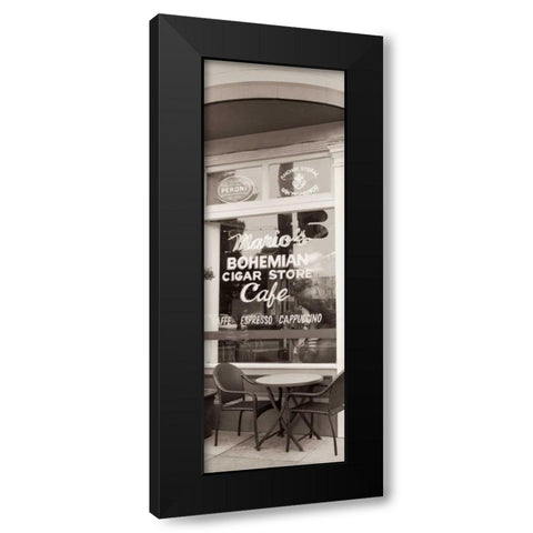 MarioÃ¢â‚¬â„¢s Cigar Store Pano - 1 Black Modern Wood Framed Art Print by Blaustein, Alan