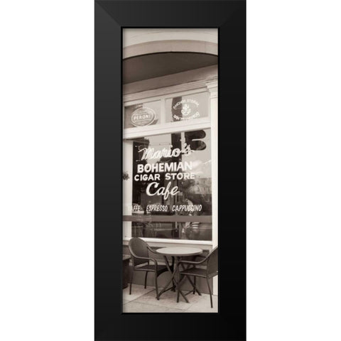 MarioÃ¢â‚¬â„¢s Cigar Store Pano - 1 Black Modern Wood Framed Art Print by Blaustein, Alan