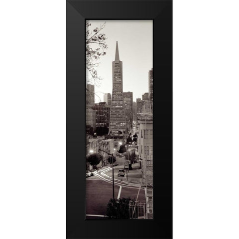 Transamerica Pano - 1 Black Modern Wood Framed Art Print by Blaustein, Alan