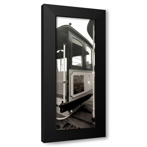 Cable Car Pano - 1 Black Modern Wood Framed Art Print with Double Matting by Blaustein, Alan