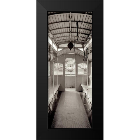 Cable Car Pano - 2 Black Modern Wood Framed Art Print by Blaustein, Alan