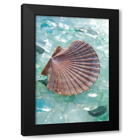 Crystal Harbor - 8 Black Modern Wood Framed Art Print with Double Matting by Blaustein, Alan