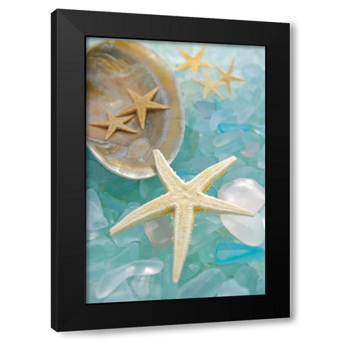 Crystal Harbor - 2 Black Modern Wood Framed Art Print with Double Matting by Blaustein, Alan