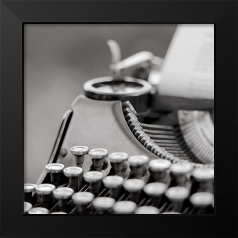 Retro-Typewriter - 2 Black Modern Wood Framed Art Print by Blaustein, Alan