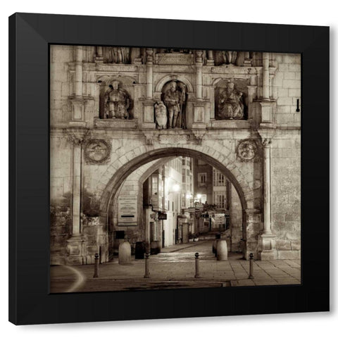 Burgos - 1 Black Modern Wood Framed Art Print by Blaustein, Alan