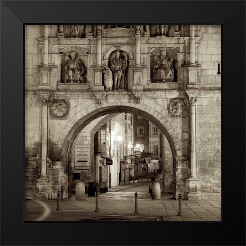 Burgos - 1 Black Modern Wood Framed Art Print by Blaustein, Alan