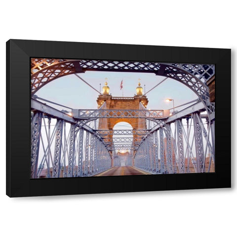 untitled Black Modern Wood Framed Art Print by Blaustein, Alan