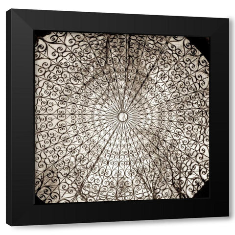 Gazebo - 1 Black Modern Wood Framed Art Print with Double Matting by Blaustein, Alan