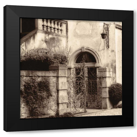Volterra-Toscana Black Modern Wood Framed Art Print by Blaustein, Alan